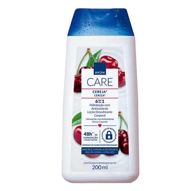 Avon Care Cereja Loção Deo Hidratante Corporal 200 ml